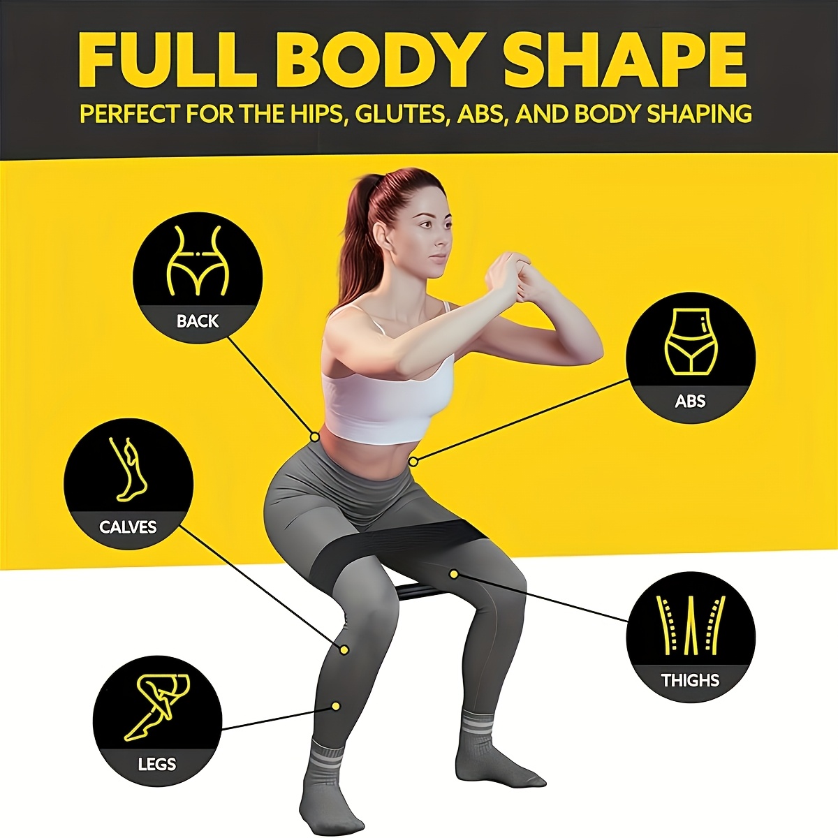 3PCS Resistance Bands Set, Ela - Milanaise Mesh Band ulasan dan harga