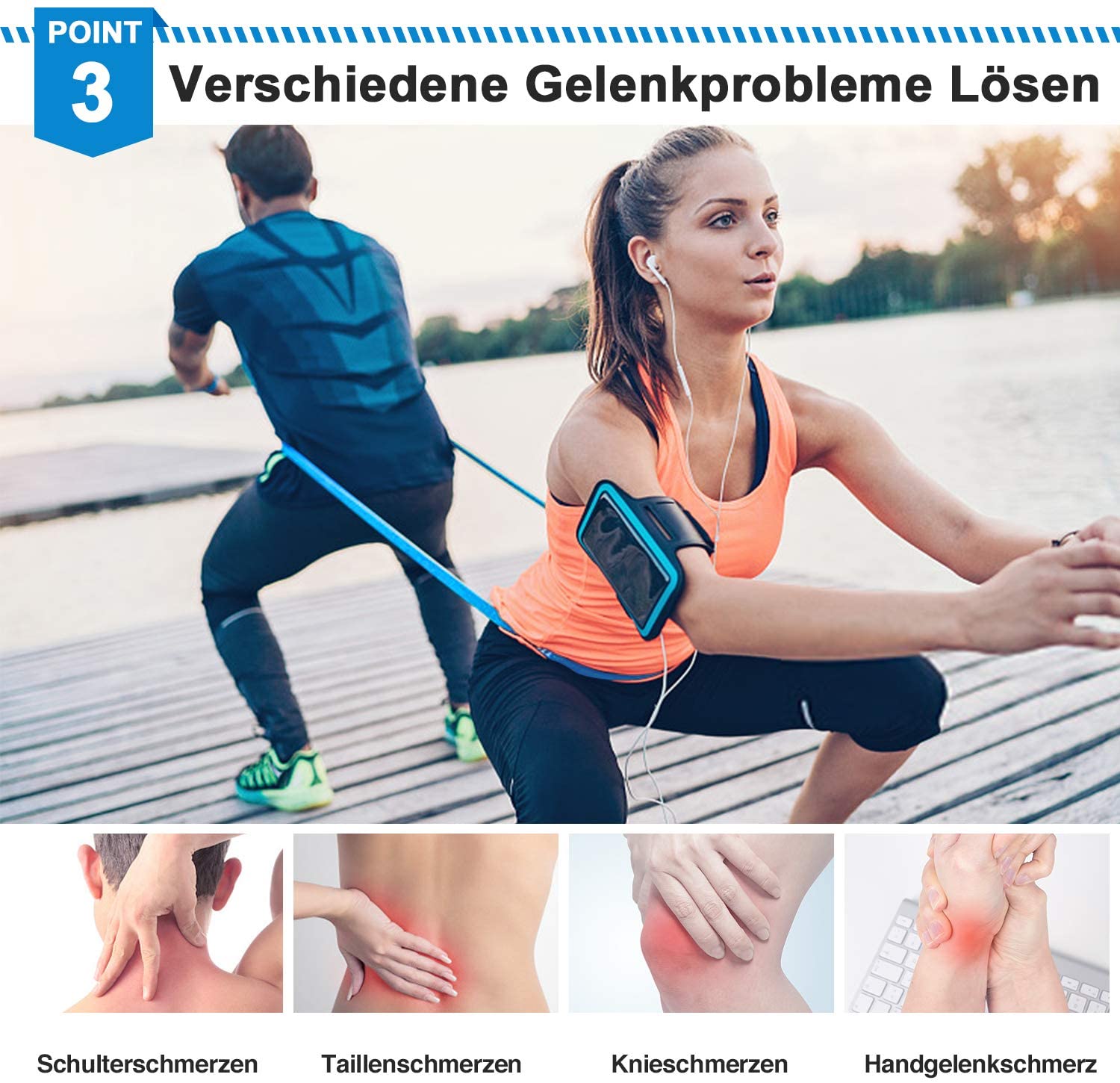 Elastic Fitness Bands 3Pcs Res - Milanaise Mesh Band ulasan dan harga