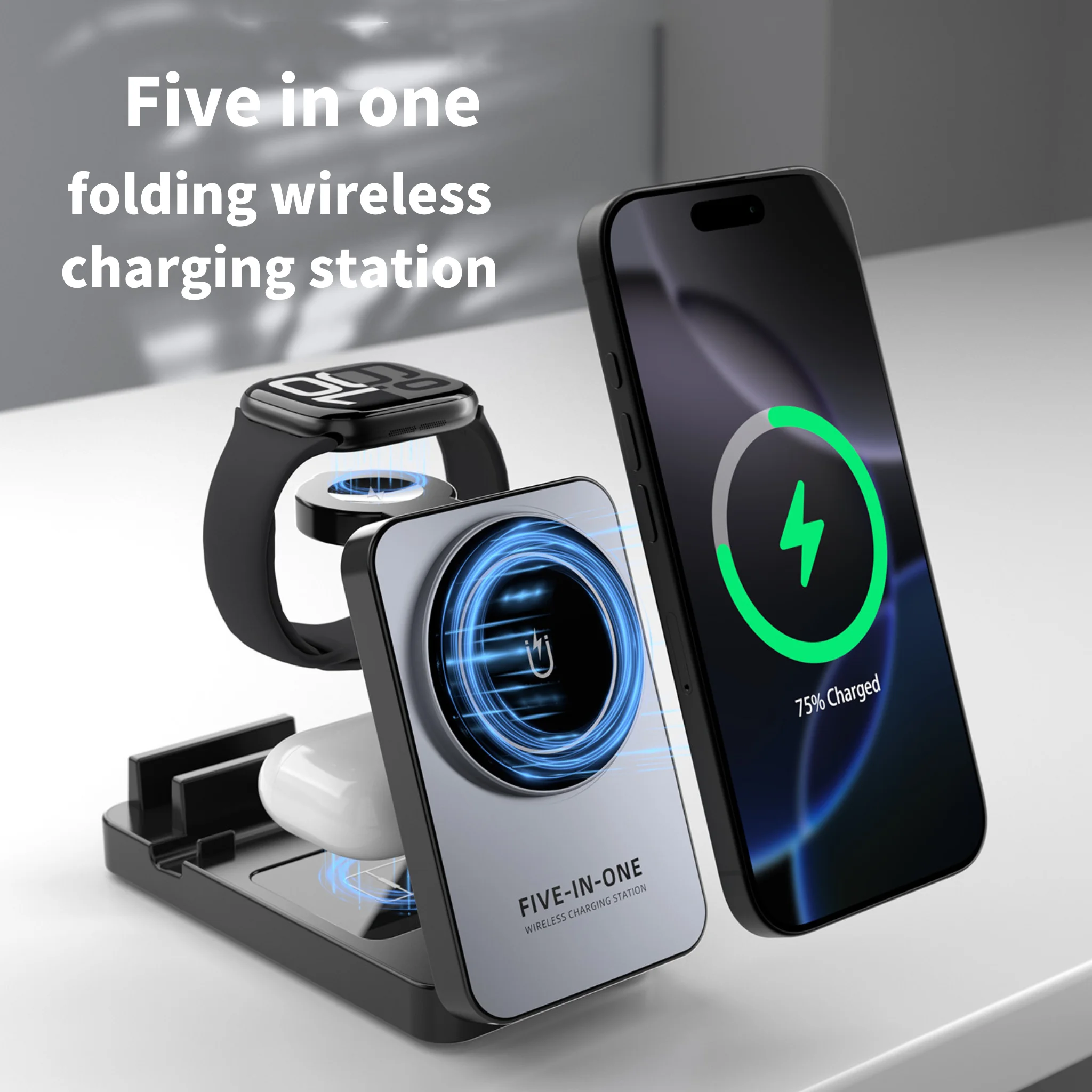 5 in 1 18W Foldable Wireless C - Watch Charger Cable ulasan dan harga