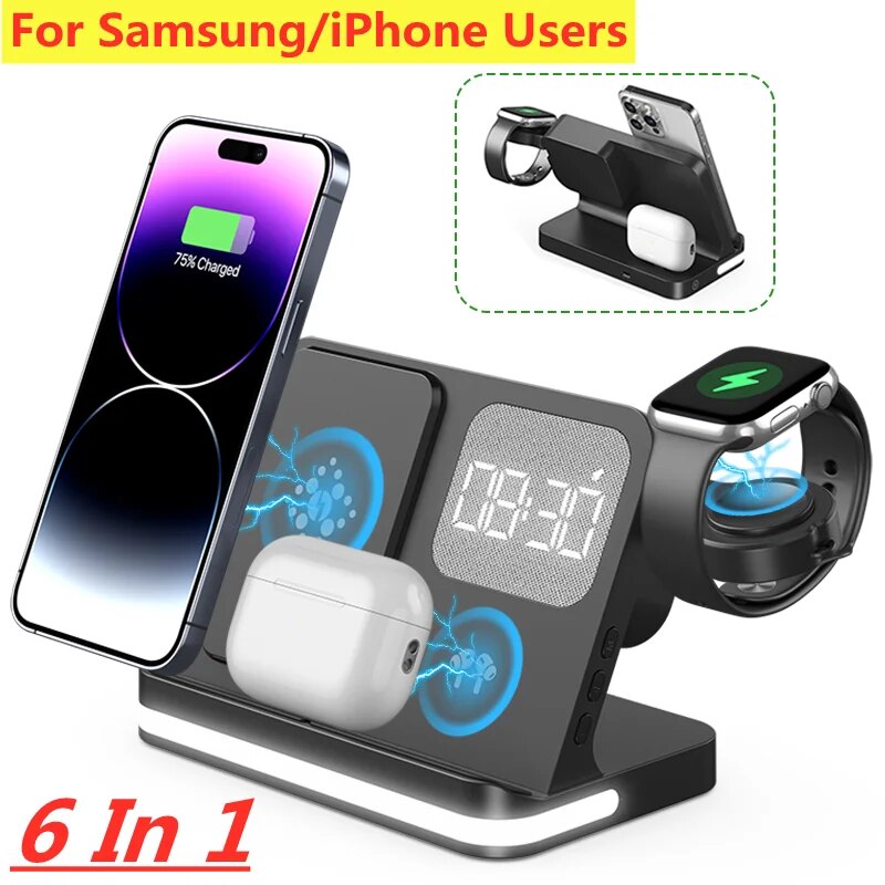 Wireless Charger Stand For iPh - Smartwatch Ac ulasan dan harga