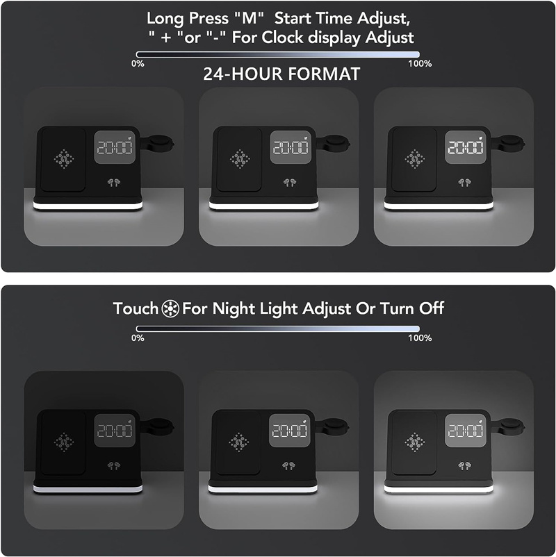Wireless Charger Stand For iPh - Smartwatch Ac ulasan dan harga