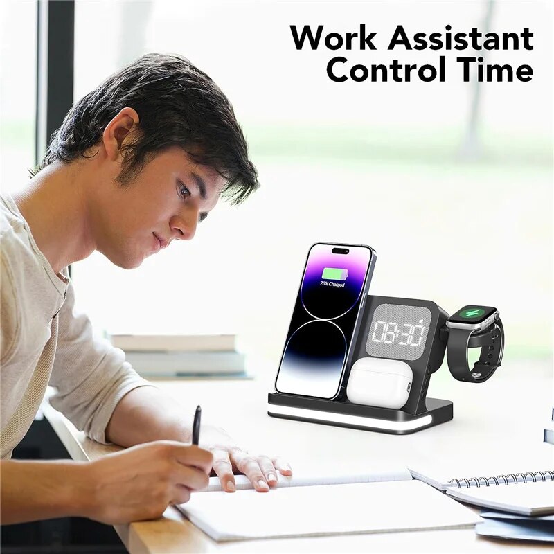 Wireless Charger Stand For iPh - Smartwatch Ac ulasan dan harga