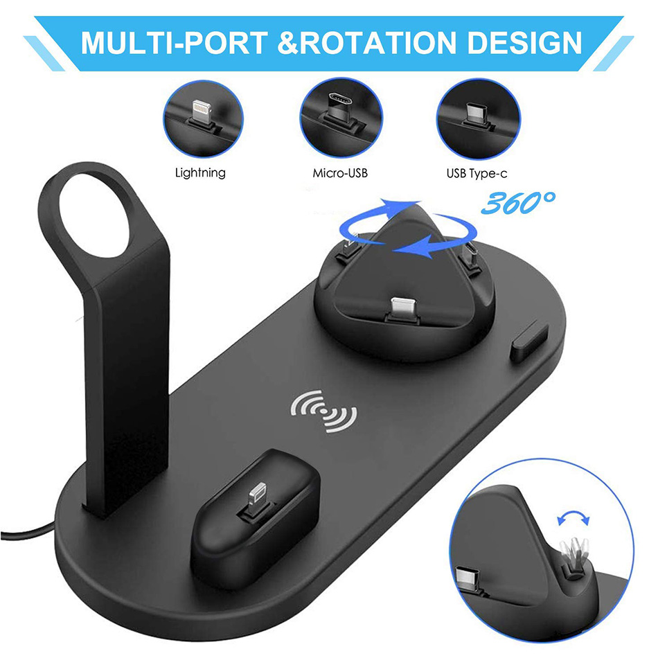 7 in 1 Wireless Charger Stand  - Watch Charger Cable ulasan dan harga