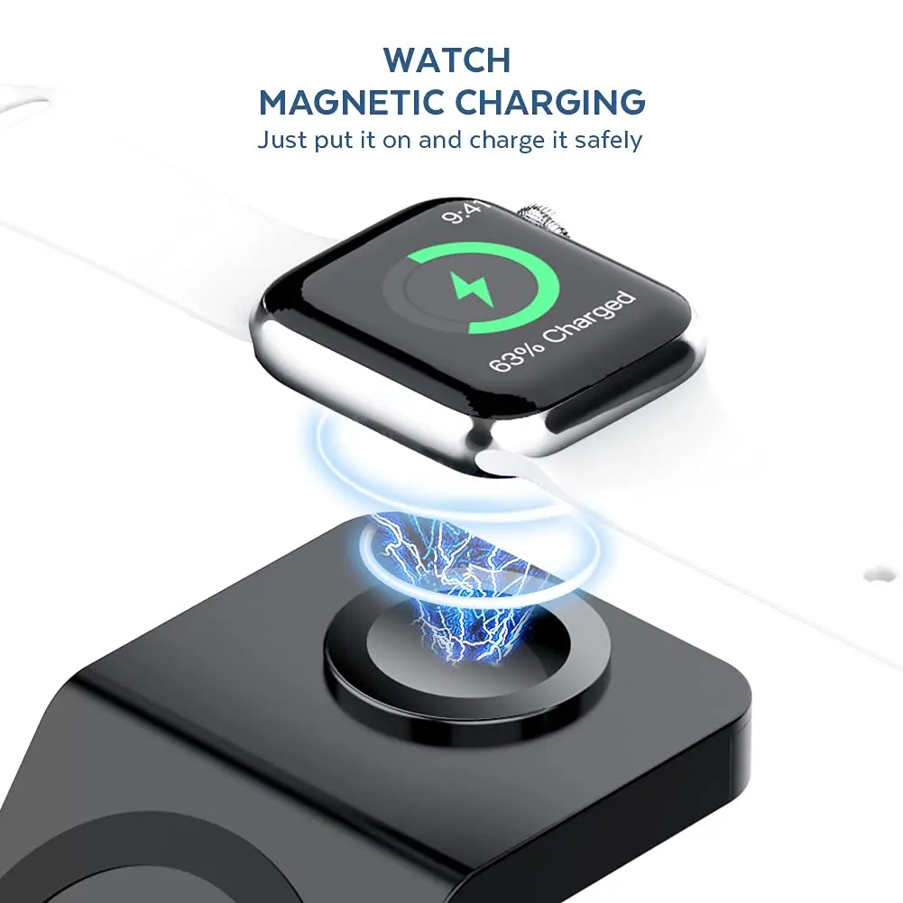 3 In 1 Wireless Charger Stand  - Watch Charger Cable ulasan dan harga