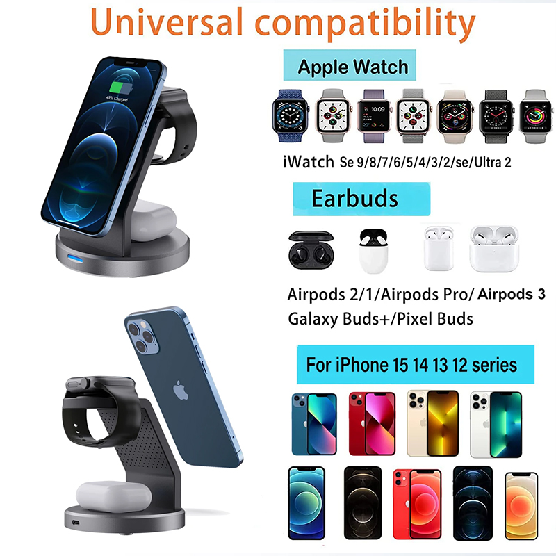 3 In 1 Wireless Charger Stand  - Watch Charger Cable ulasan dan harga