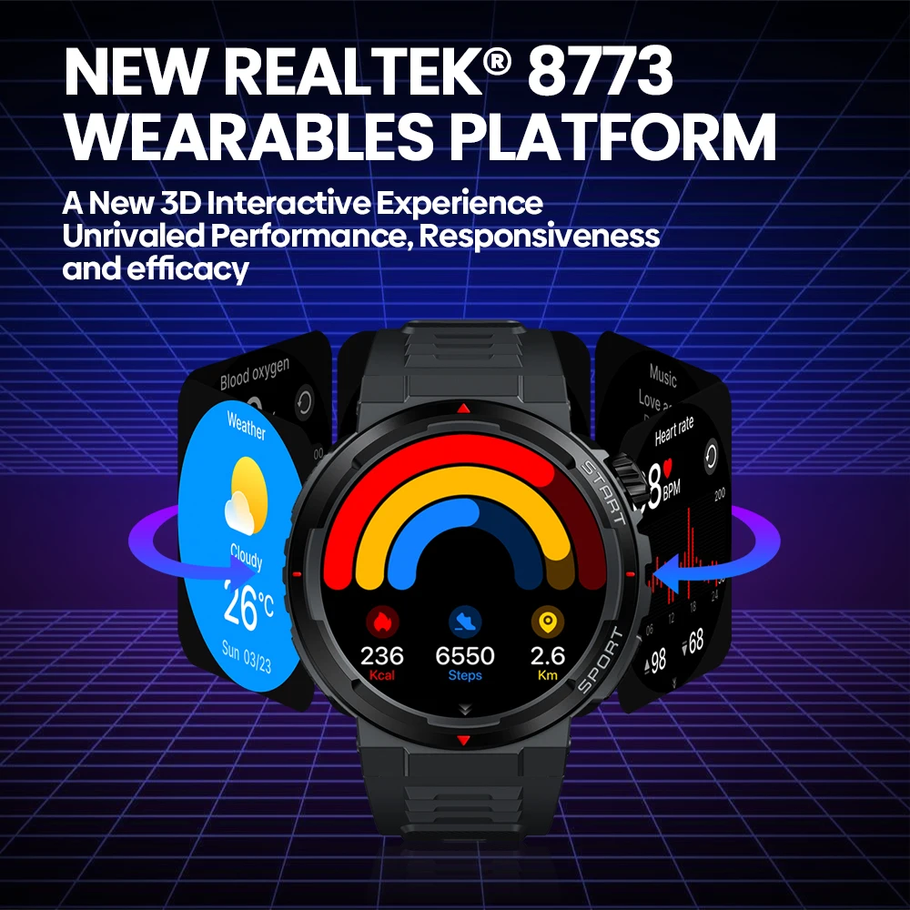 New Zeblaze Ares 3 Plus 1.43'' - Smartwatch X ulasan dan harga
