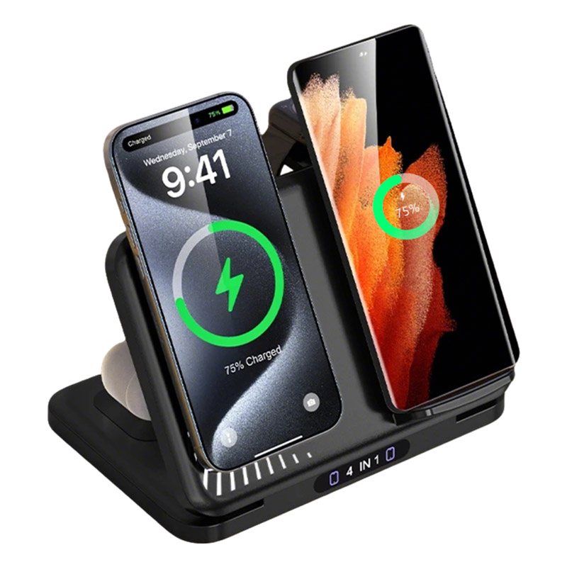 4 in 1 Dual Phone Wireless Cha - Smartwatch Ac ulasan dan harga