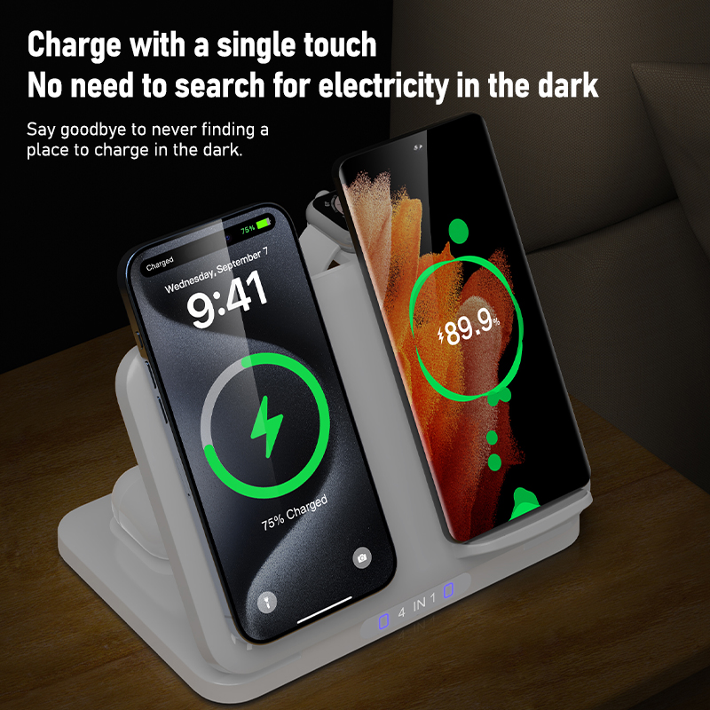 4 in 1 Dual Phone Wireless Cha - Smartwatch Ac ulasan dan harga