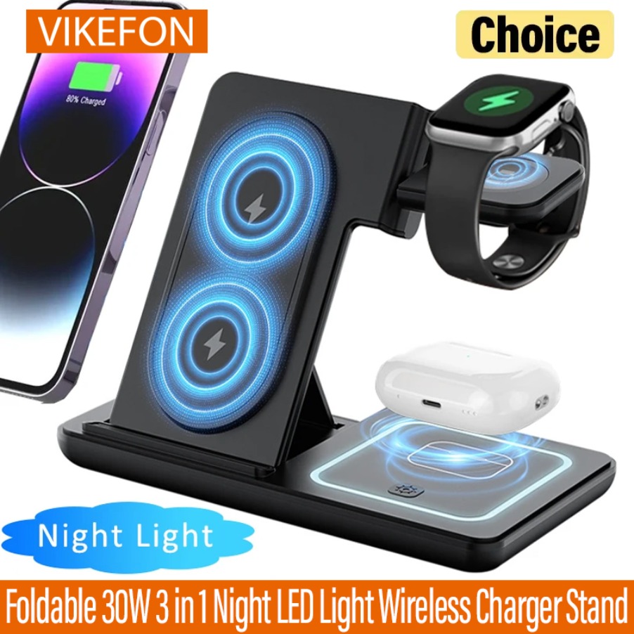 3 in 1 Foldable Night LED Ligh - Smartwatch Ac ulasan dan harga