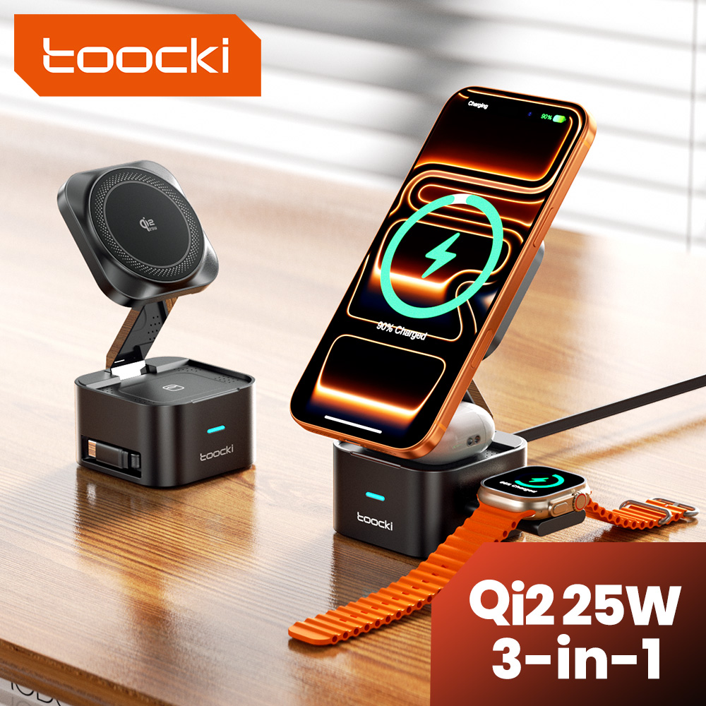 Toocki QI2.2 25W Wireless Char - Watch Charger Cable ulasan dan harga