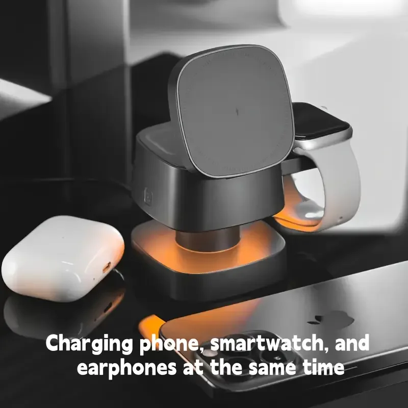 Magnetic 3 in 1 Wireless Charg - Watch Charger Cable ulasan dan harga