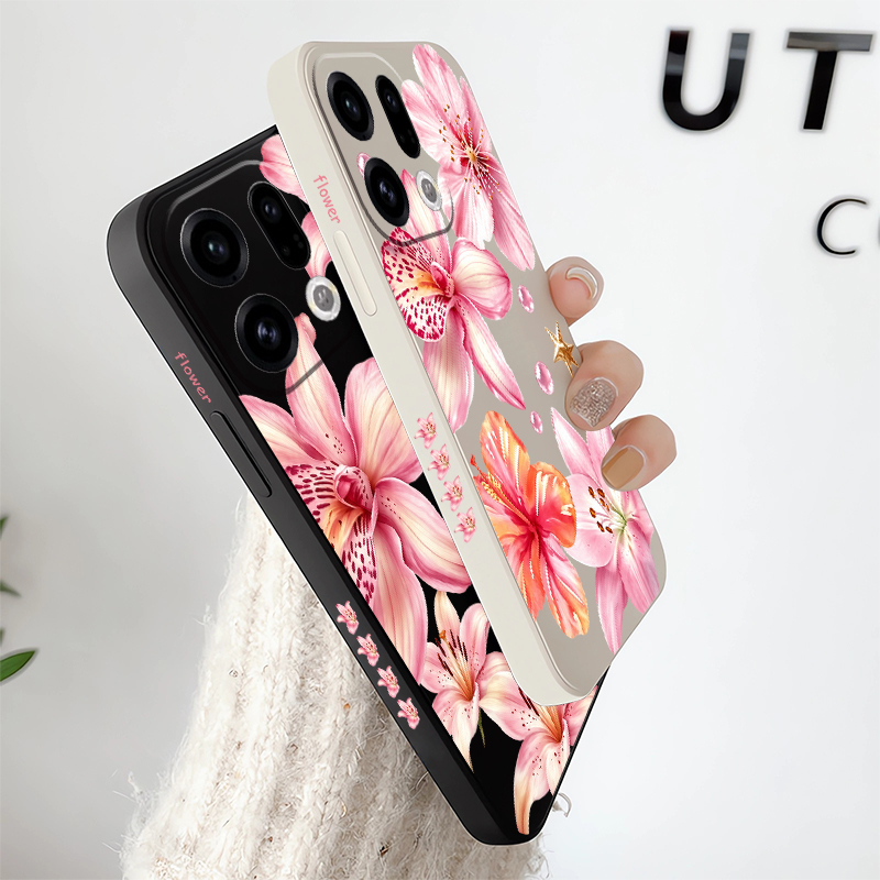Cute Pink Lily Flowers Phone C - Oppo Reno 12 ulasan dan harga