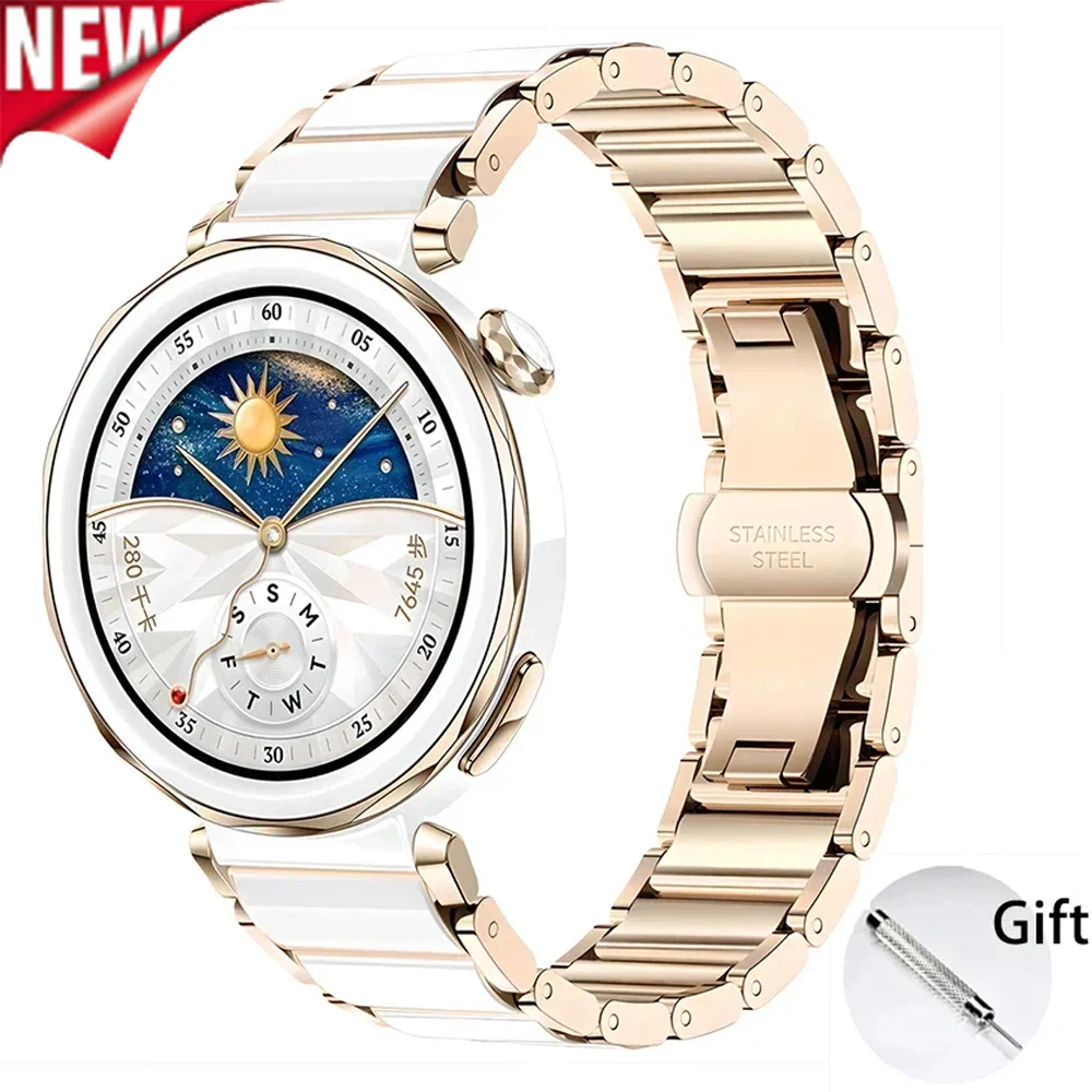 Ceramic Watch Strap for Huawei - Ceramic Link Bracelet ulasan dan harga