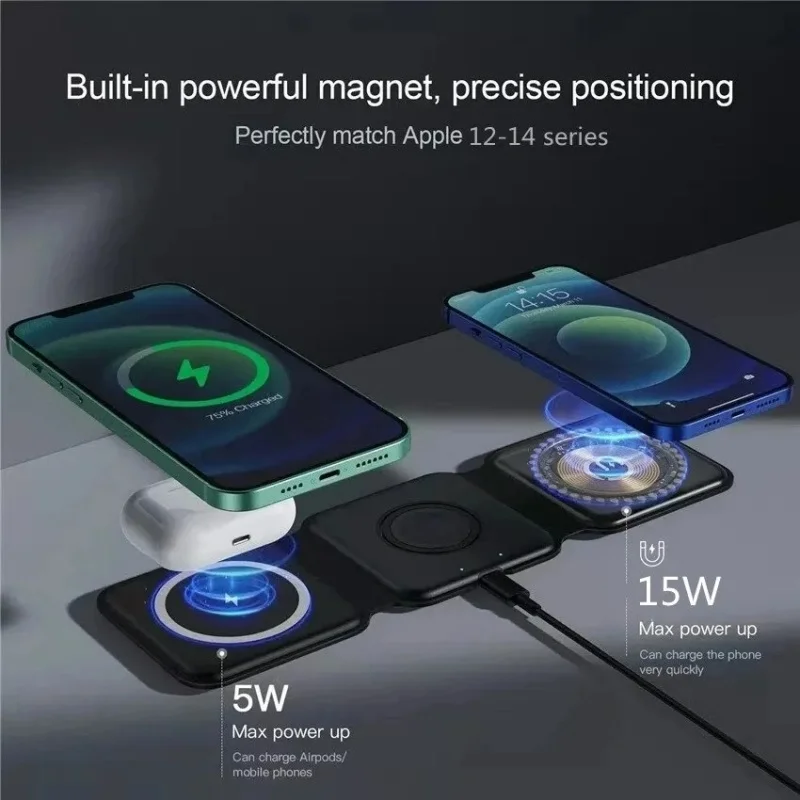 3 in 1 Portable Magnetic Wirel - Smartwatch Ac ulasan dan harga